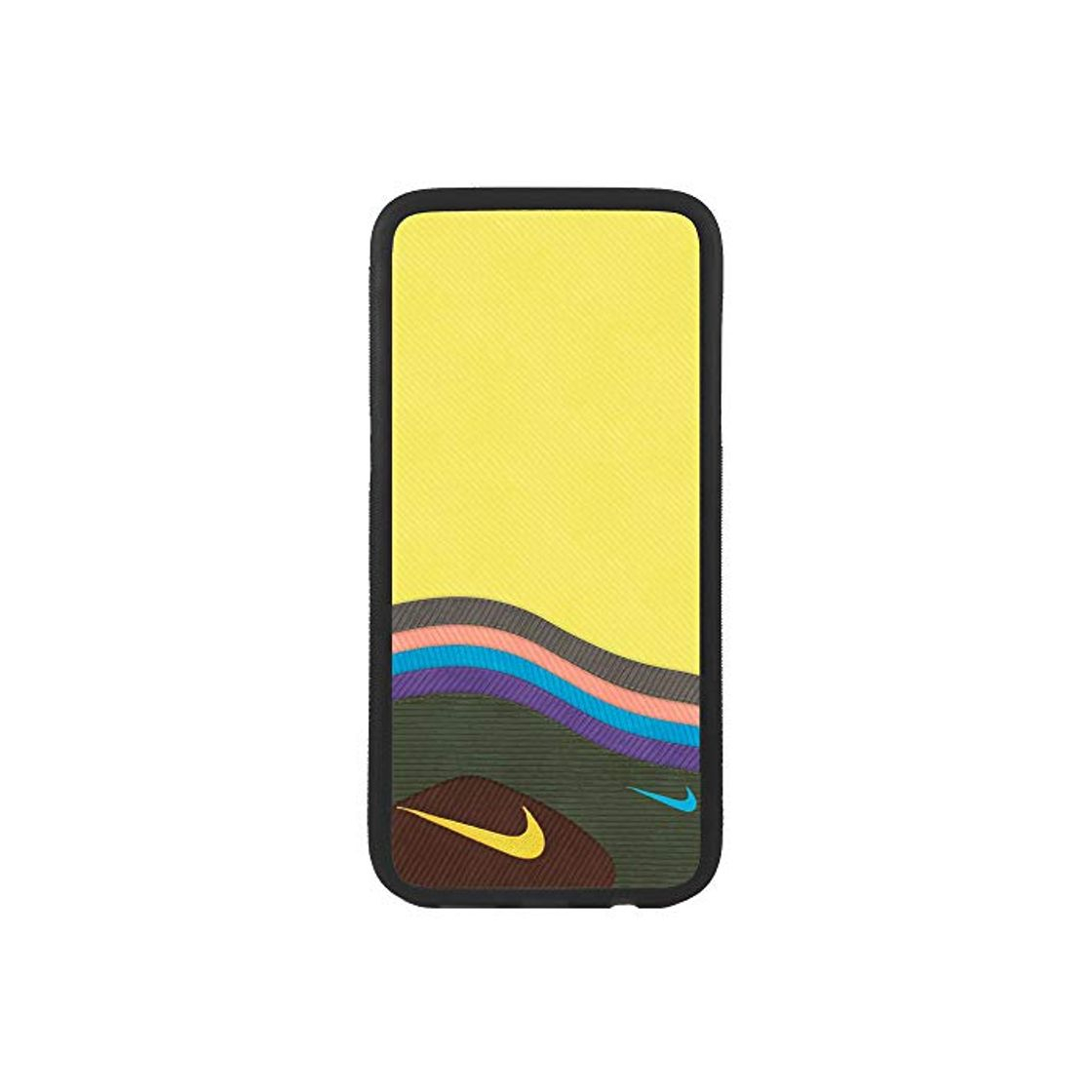 Products afrostore Funda Carcasa de móvil para Samsung Galaxy A10 Logotipo Nike simula Tela Logo TPU Borde Negro