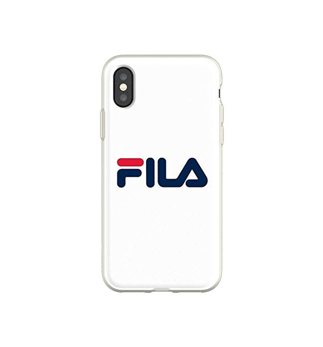 Products SMD Carcasa de Silicona y Cristal Compatible con Fila Color Blanco Funda de móvil Compatible con iPhone X y iPhone XS