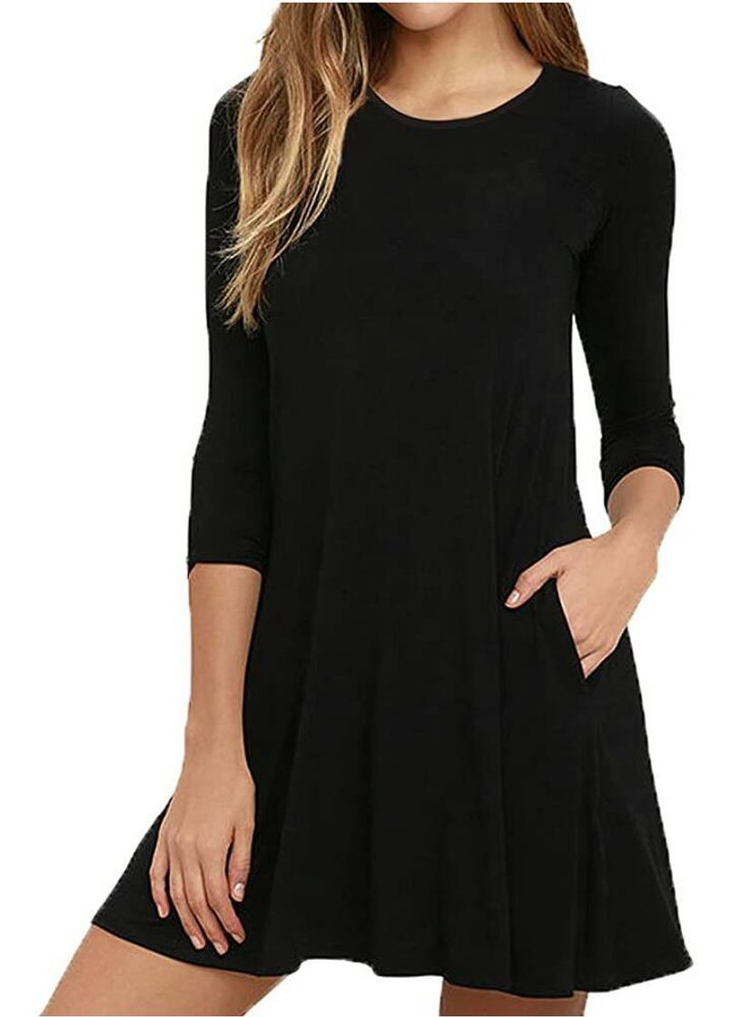 Fashion Hermoso vestido negro