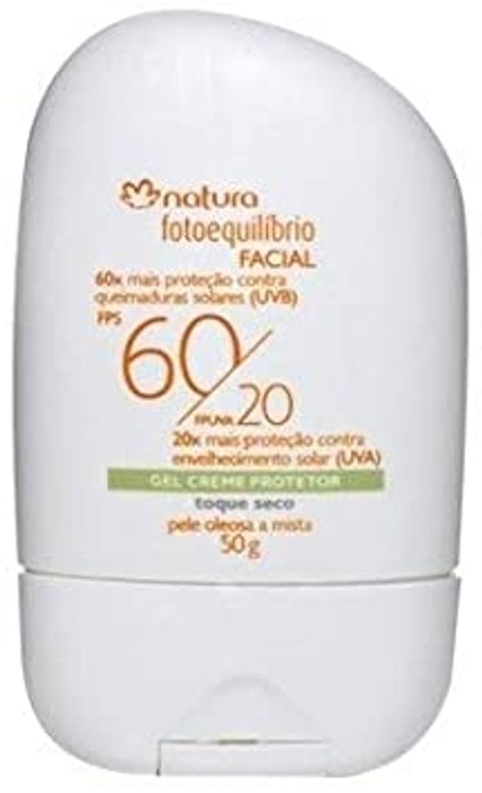 Moda Gel Creme Protetor Facial FPS 60/ FPUVA 20 Pele Mista a Oleosa ...