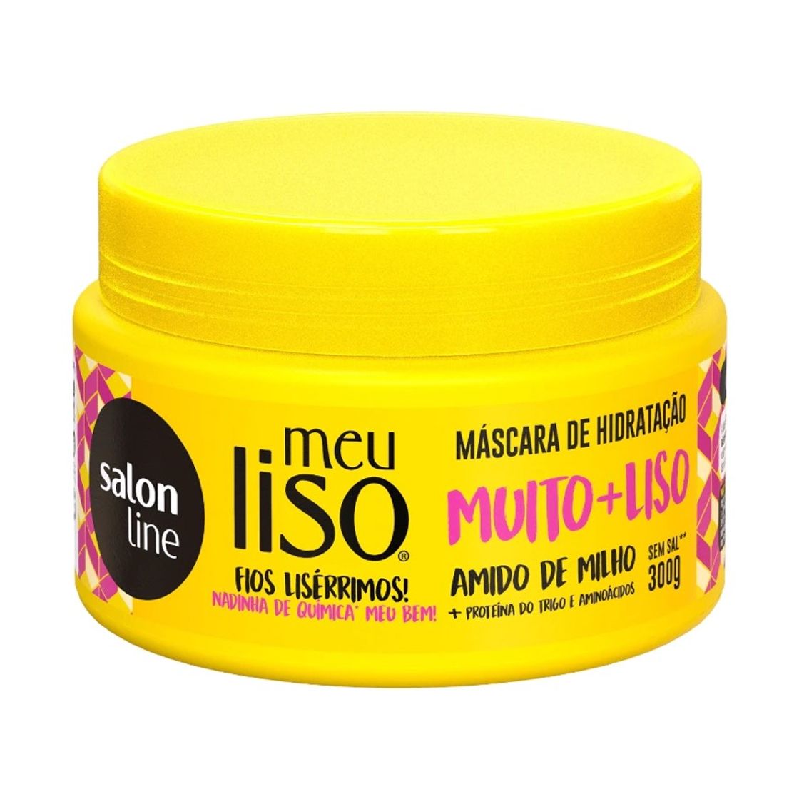 Moda Máscara Meu Liso Muito+Liso Amido de Milho Salon Line 300g