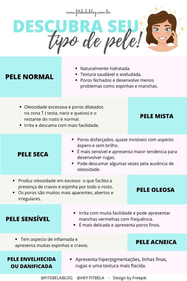 Social Tipos de pele! 