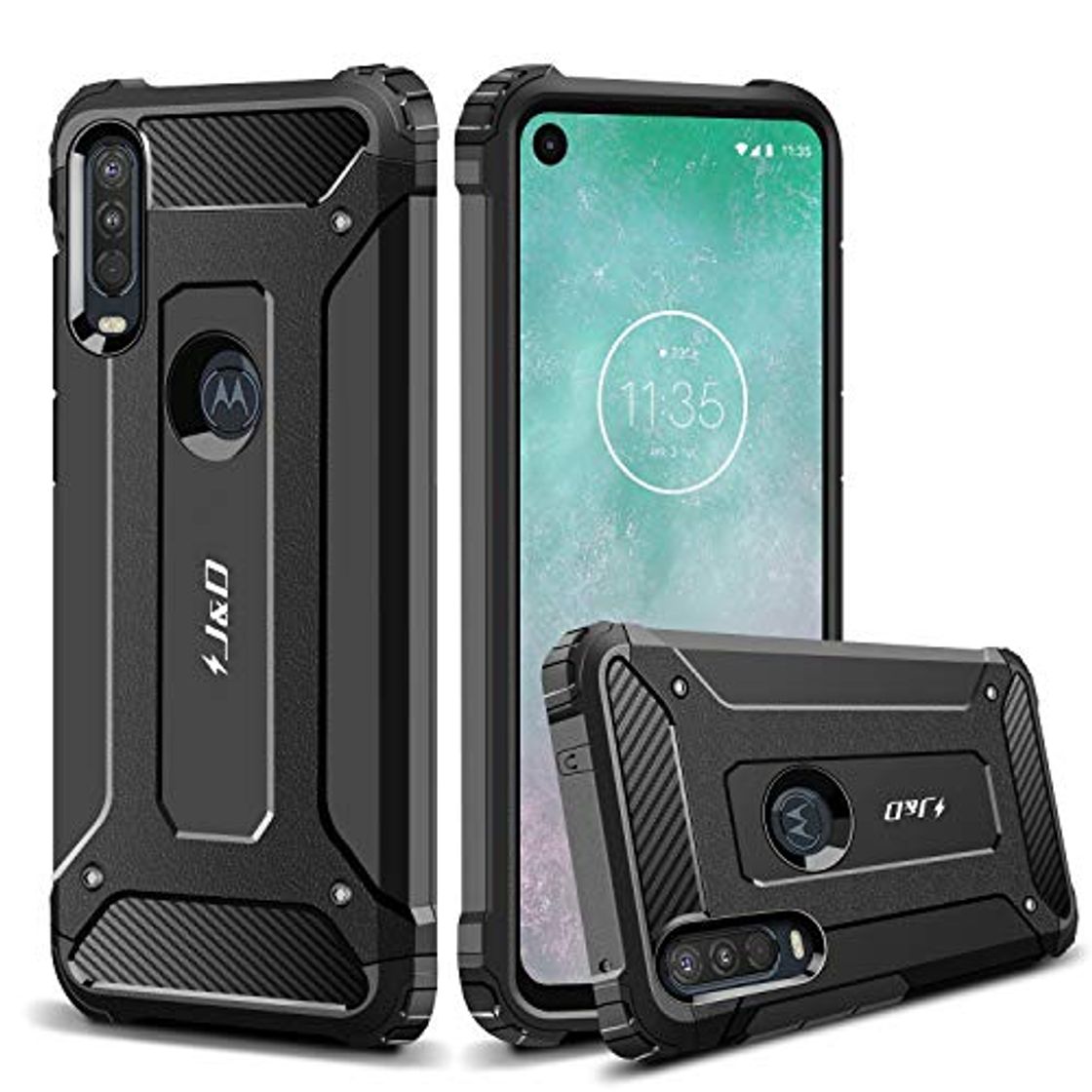 Electrónica J&D Compatible para Motorola One Action Funda