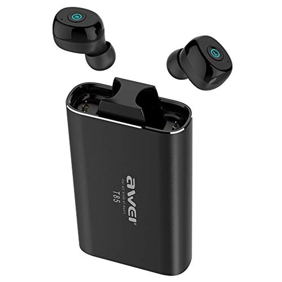 Electrónica AWEI Auriculares Bluetooth 5.0 T85 TWS con estación de carga