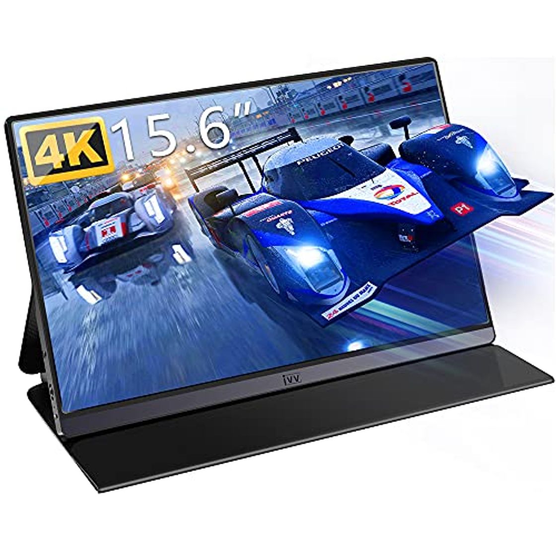 Electrónica Monitor Portátil 4K, IVV 15.6 Pulgadas Pantalla Portátil para Juegos UHD 3840x2160