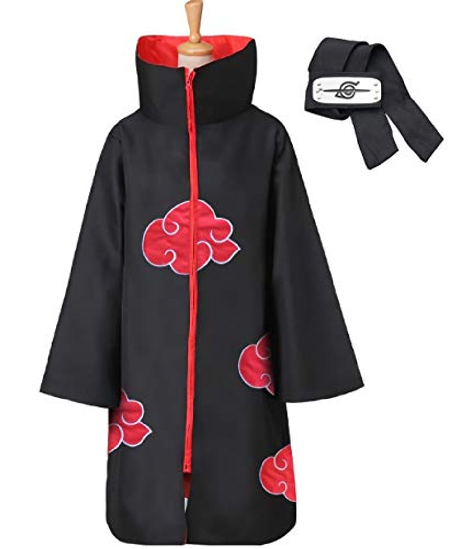 Fashion LCUYNUI Capa de Akatsuki, Disfraz de Cosplay de Anime, Capas de Capa