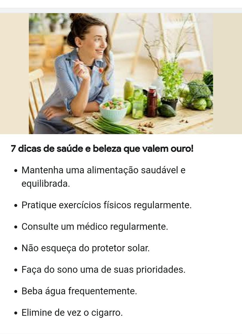 Moda Dicas de saúde 