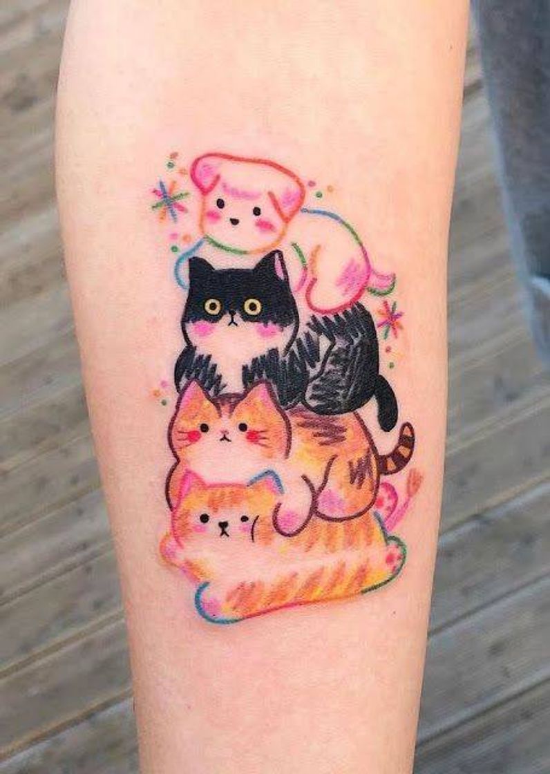 Moda Tatuagem de gatinhos 😼