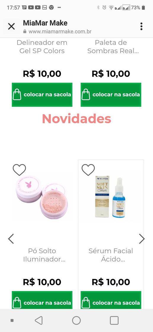 Fashion Lojinha de makes onde tudo é 10,00 reais