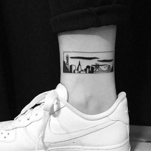 Uma tatuagem pra quem ama arquitetura