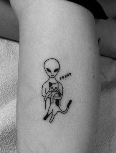 Tatuagem de alien 