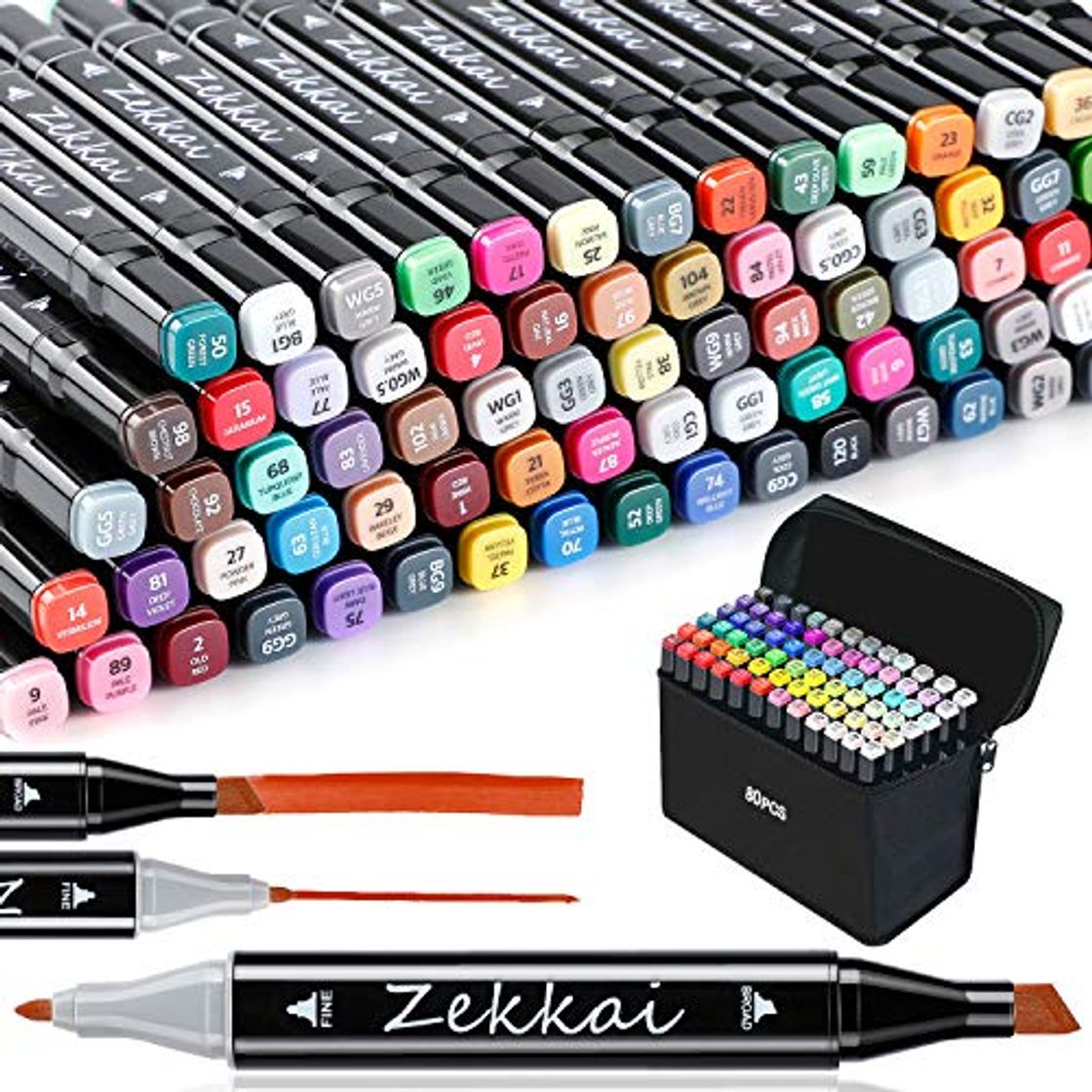 Product Zekkai Marker Pen Colores Rotuladores Graffiti 80 Colores Rotuladores de Doble Punta