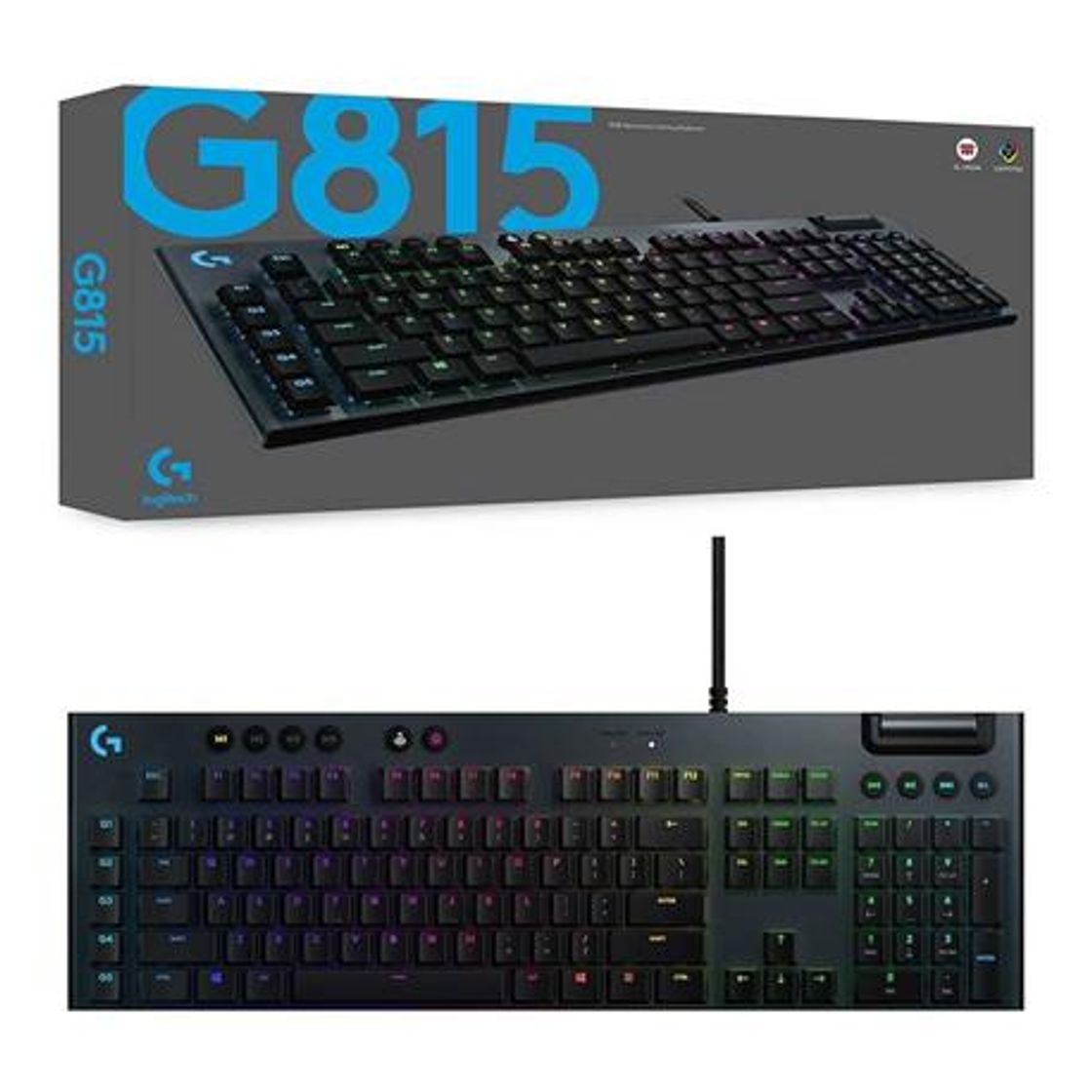 Fashion Teclado mecánico RGB LIGHTSYNC Logitech G815 para juegos