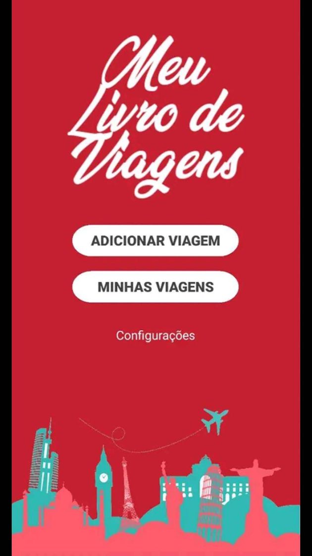 App Meu Livro de Viagens