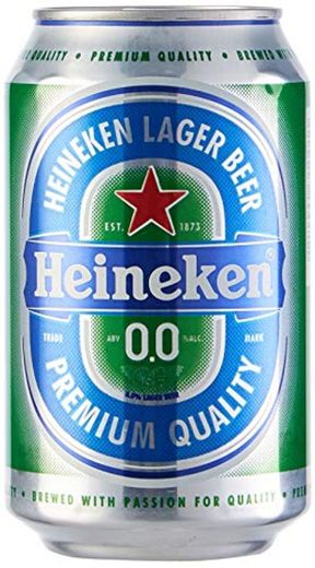 Heineken 00 Cerveza - Caja de 24 Latas x 330 ml -