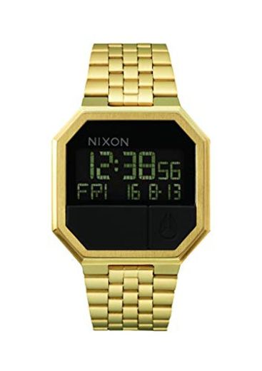 Nixon Reloj Unisex de Digital con Correa en Acero Inoxidable Chapado A158-502-00