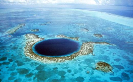 O Grande Buraco Azul, em Belize.