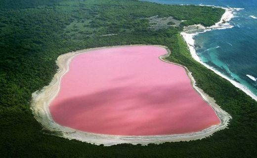 Lago Hiller, na Austrália.