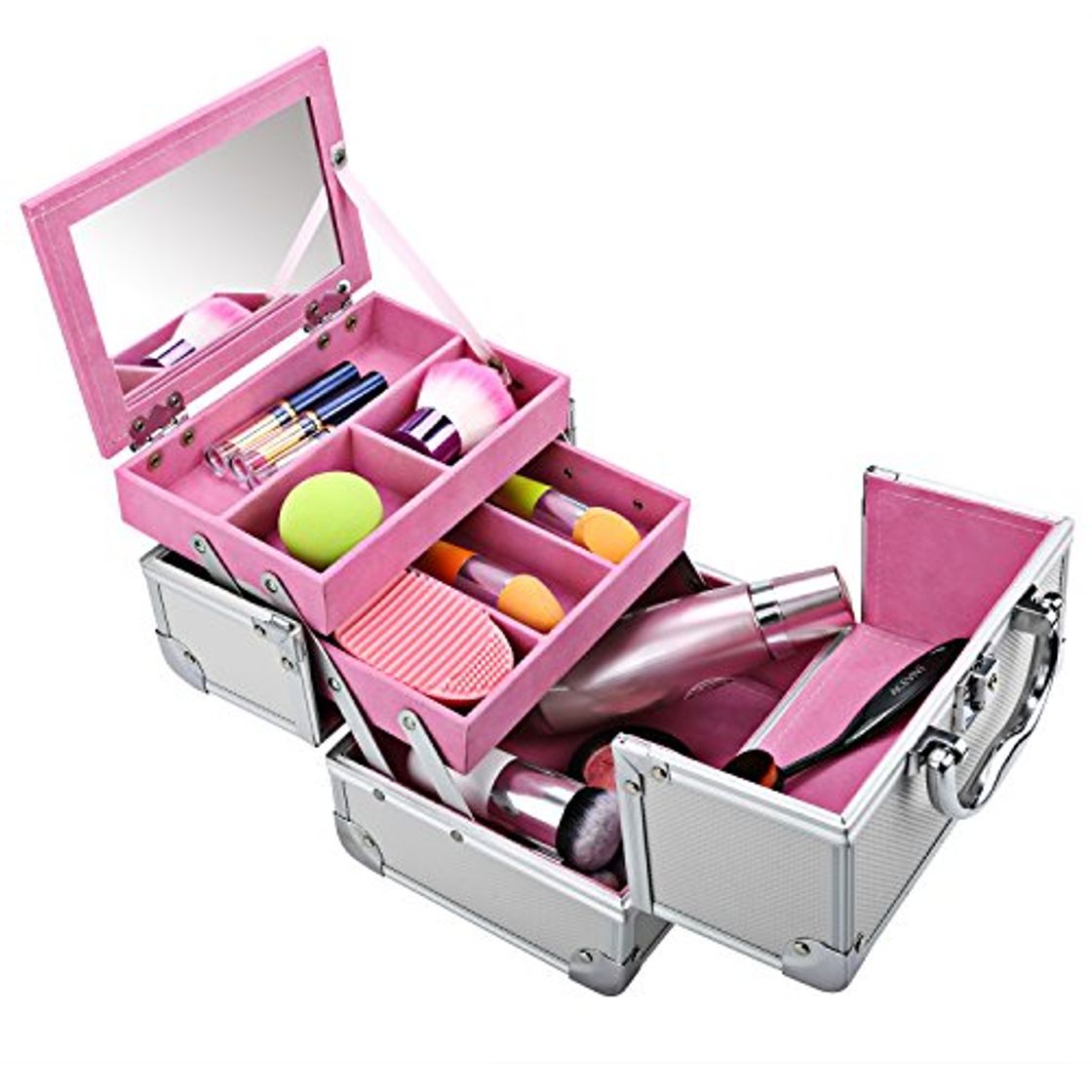 Moda Buyi-World Cosmetic Case Beauty Case Organizador de maquillaje Organizador Cosméticos Beauty Multiuso