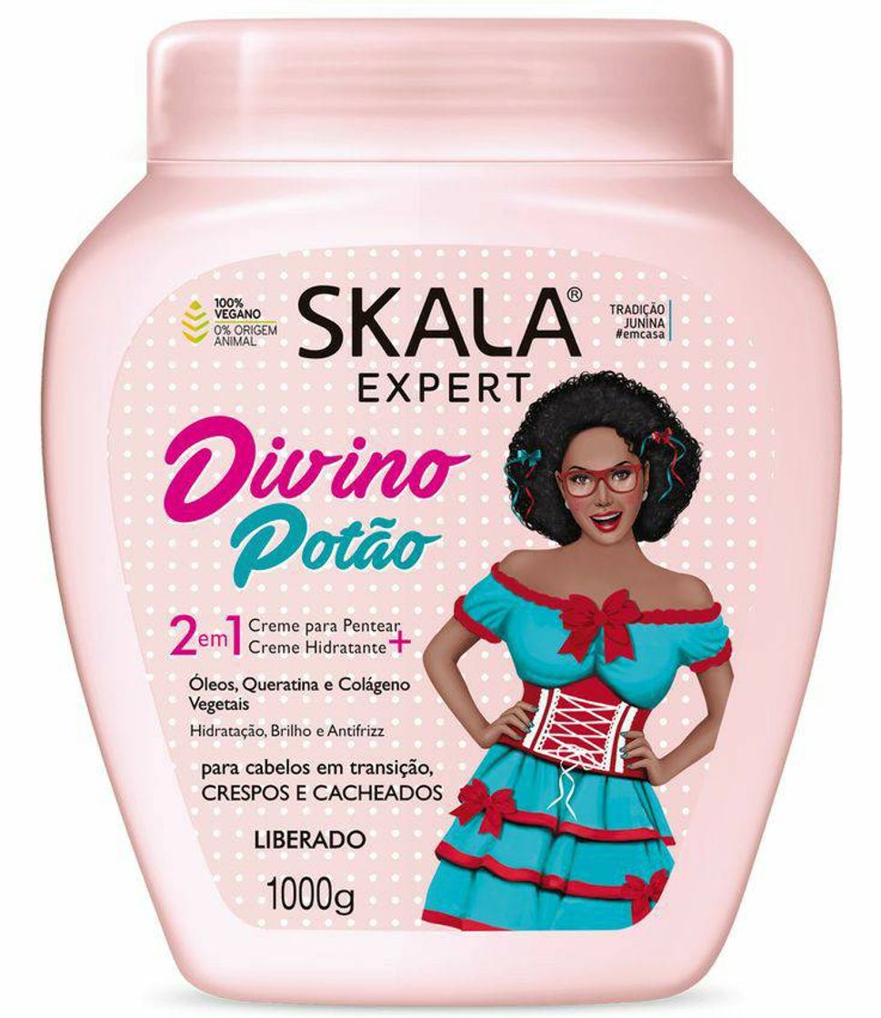 Social Divino Potão - 2 em 1 - Creme para Pentear + Creme Hidratante