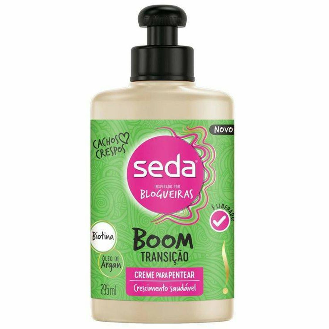 Moda Seda boom creme de pentear transição