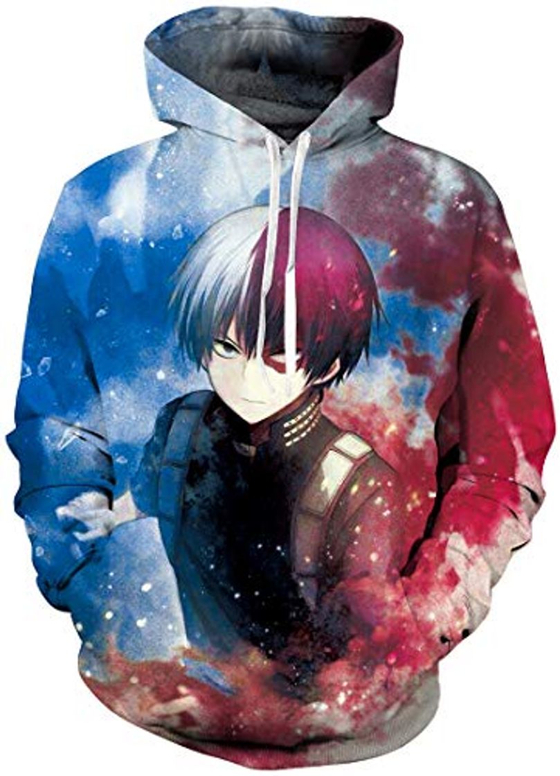 Fashion PANOZON Sudaderas Hombres Anime con Capucha Sweater Figura Bakugo Camiseta de Anime