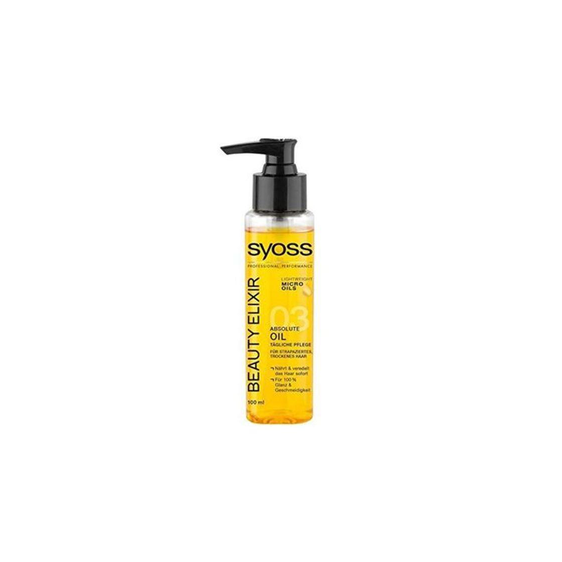 Belleza Syoss belleza Elixir Aceite 3.4 Fl Oz por Schwarzkopf