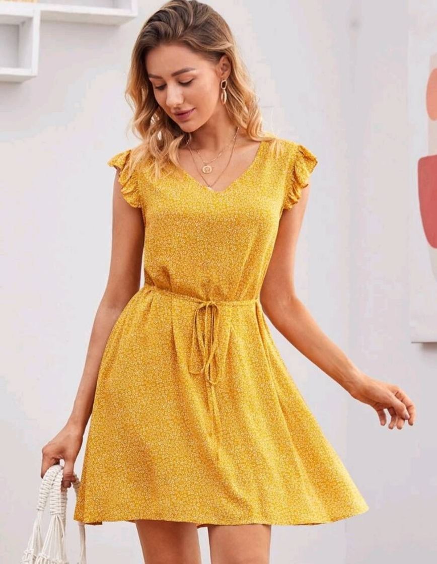 Moda Vestido amarelo fofo