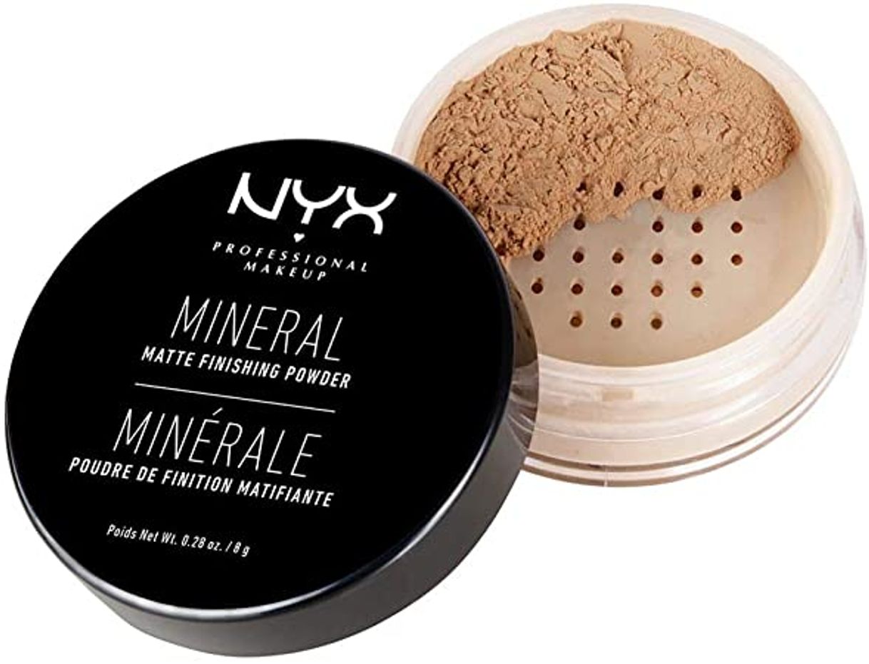 Product NYX Professional Makeup Polvos fijadores Mineral Finishing Powder, Polvos sueltos, Acabado mate,