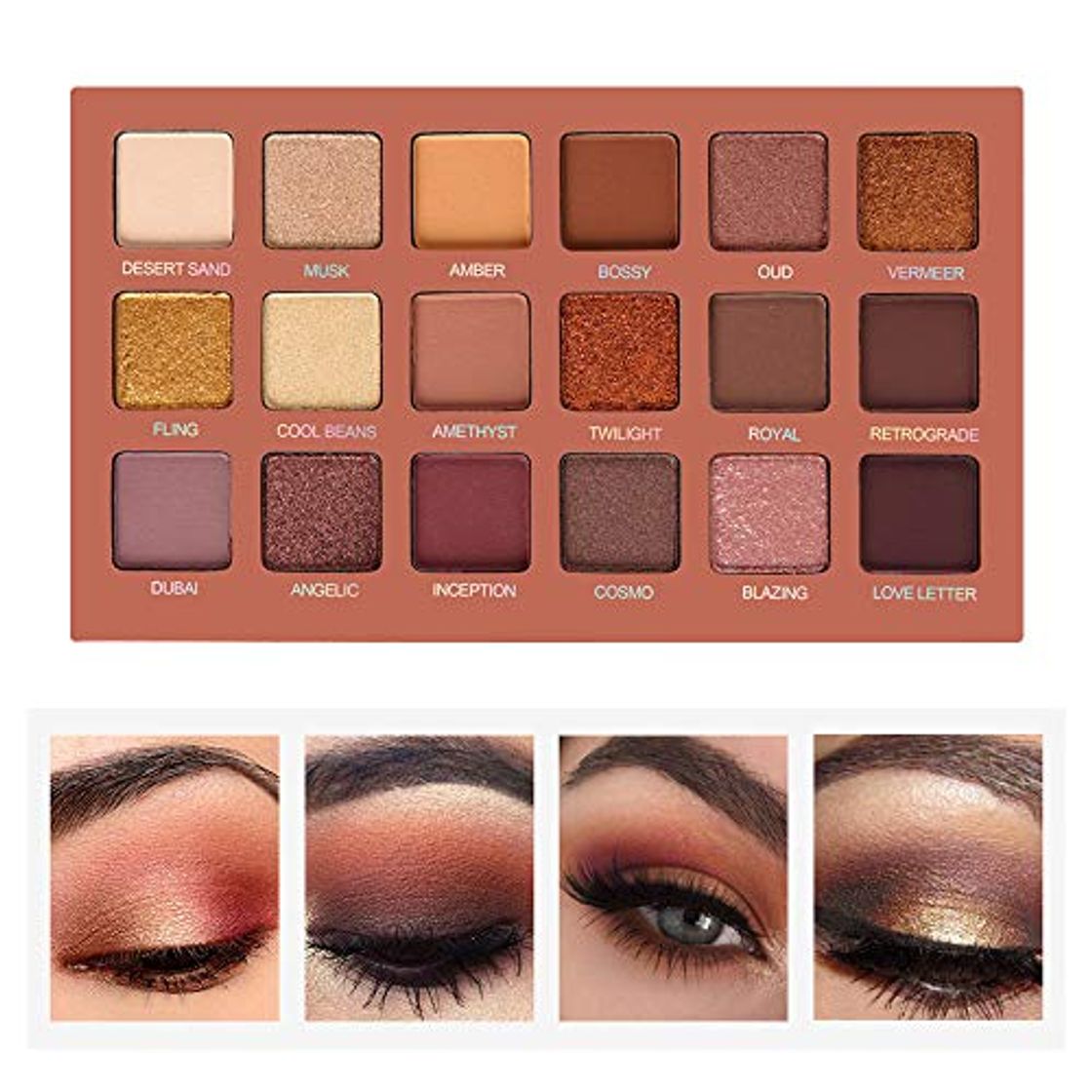 Product Gizayen Professional Eyes Shadow Makeup Pigment Cosmetic Shining Eyeshadow Palette with Brush