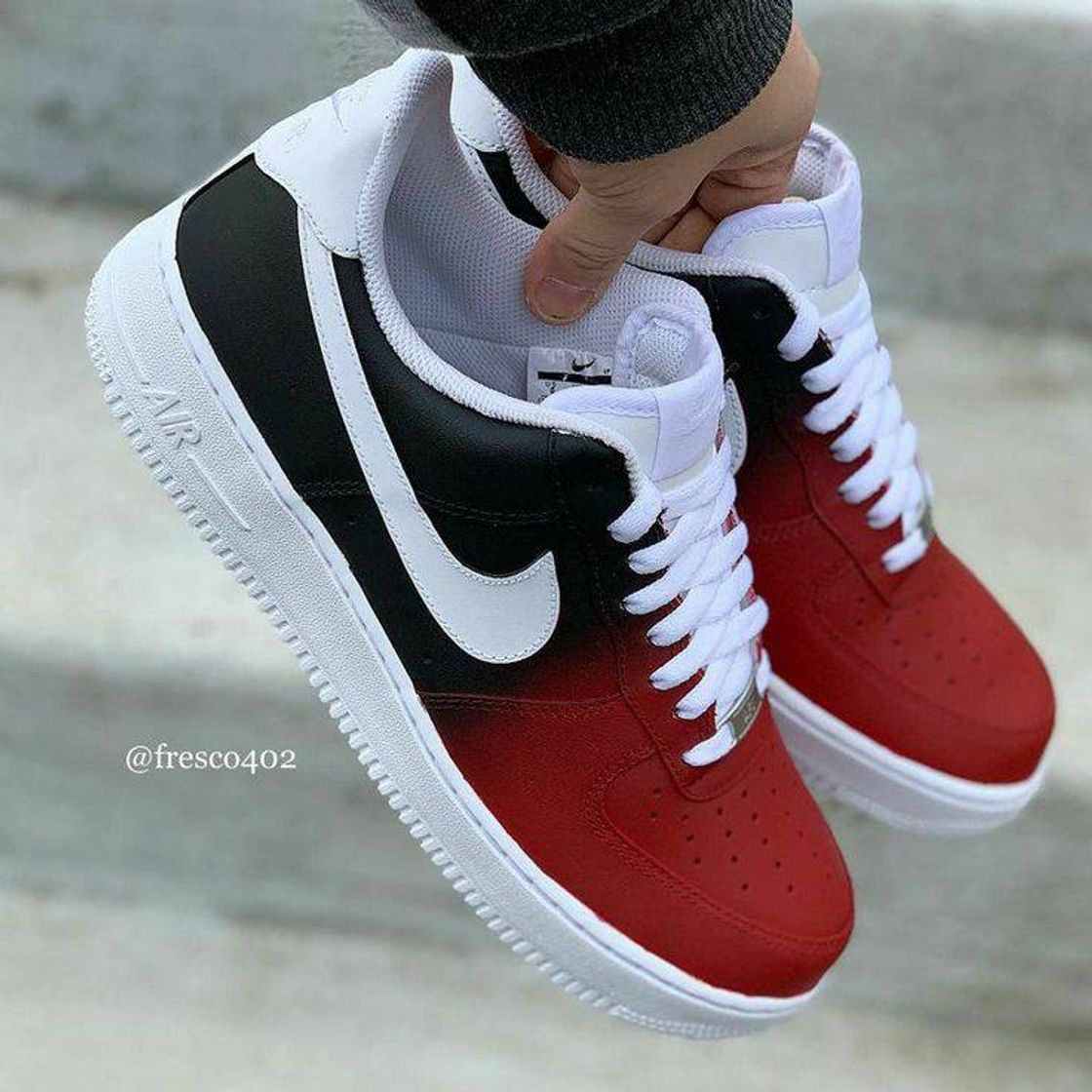 Social Nike Af 1 Red/Black