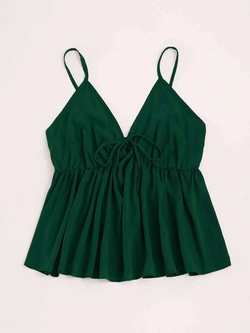 Moda Batinha de peplum verde