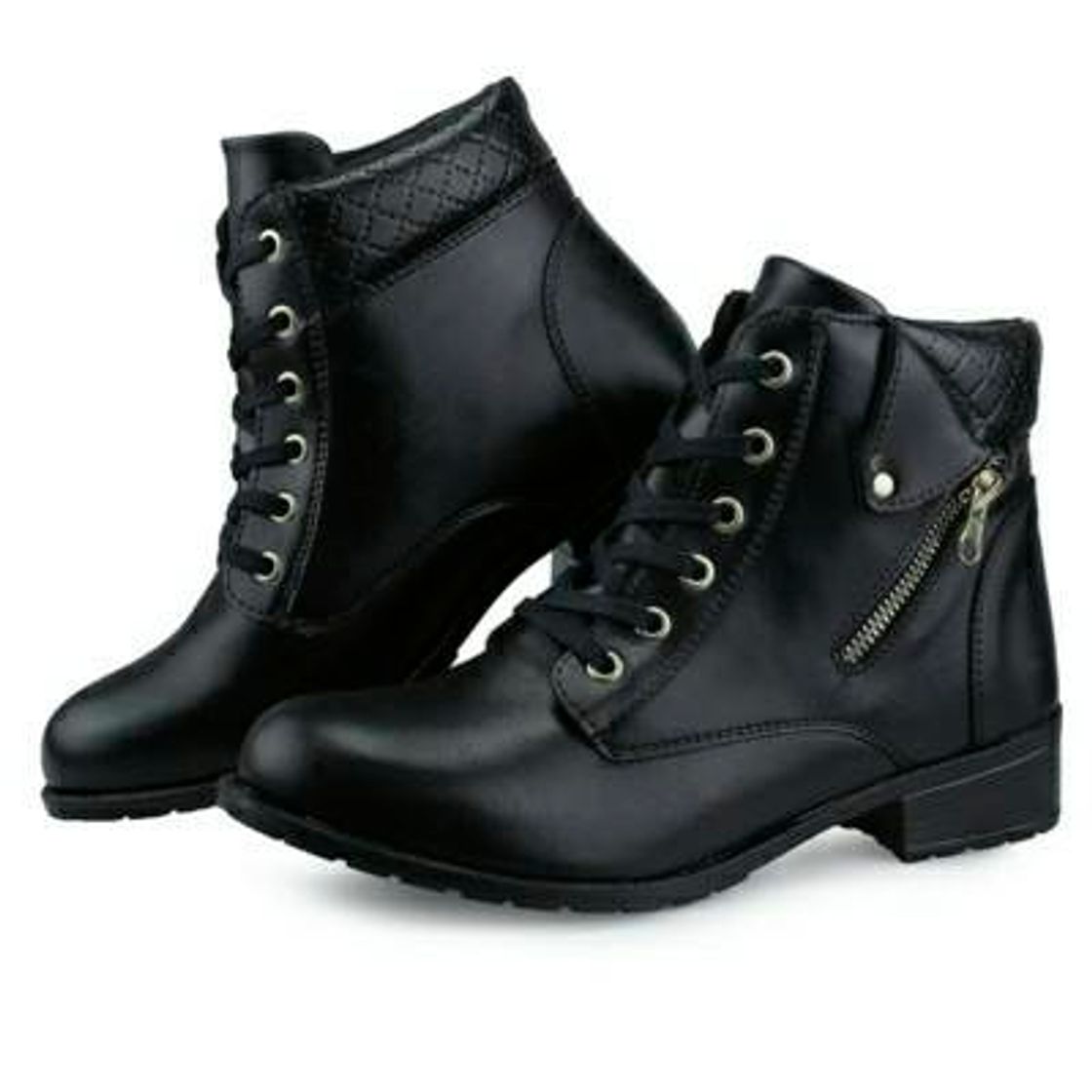 Fashion Bota Coturno Touro Boots Cano Curto Inverno Preto - Compre ...