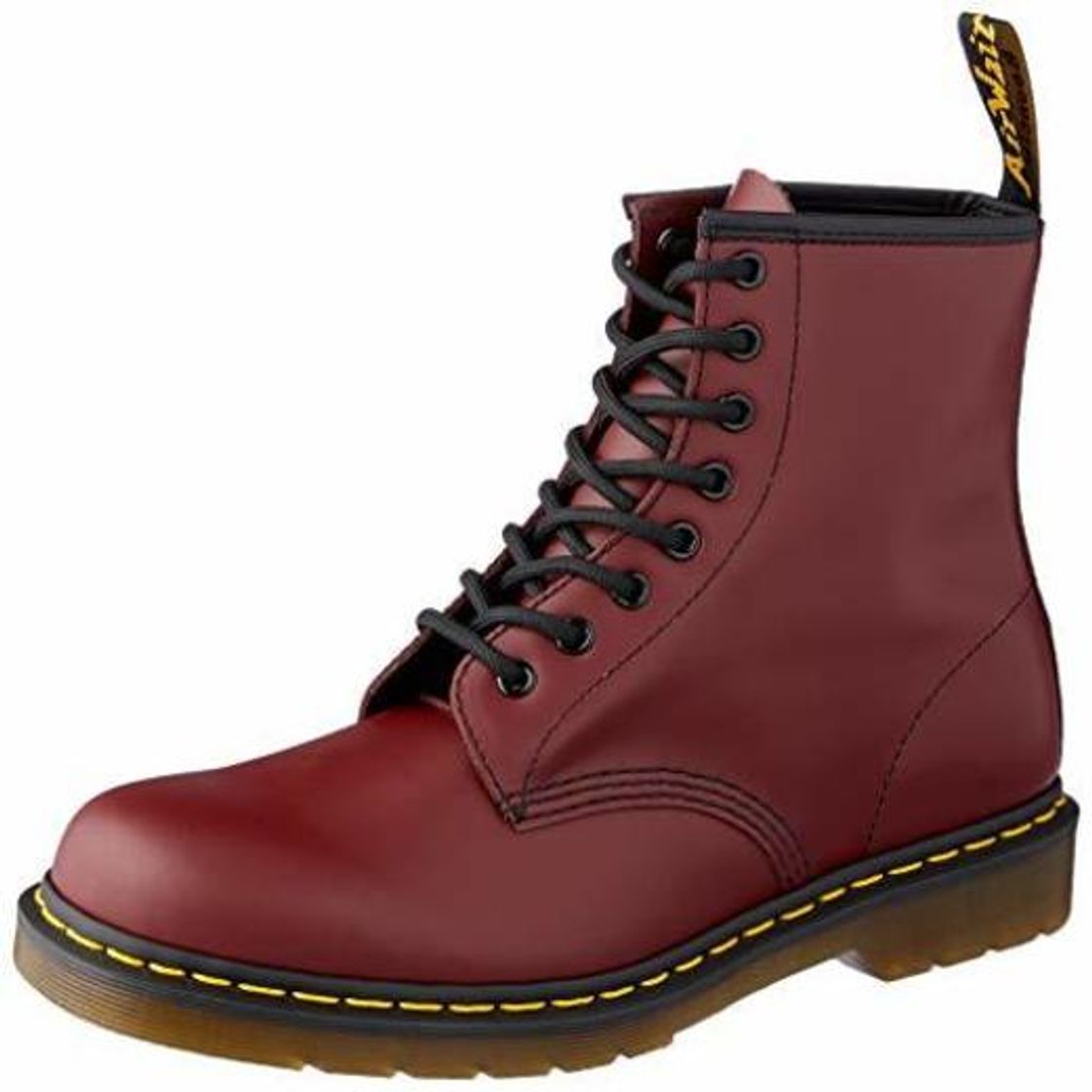 Fashion Dr. Martens 1460 - Botas Militares de Mujer, Rojo