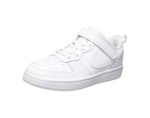 Nike Court Borough Low 2, Zapatillas de Baloncesto para Hombre, Blanco