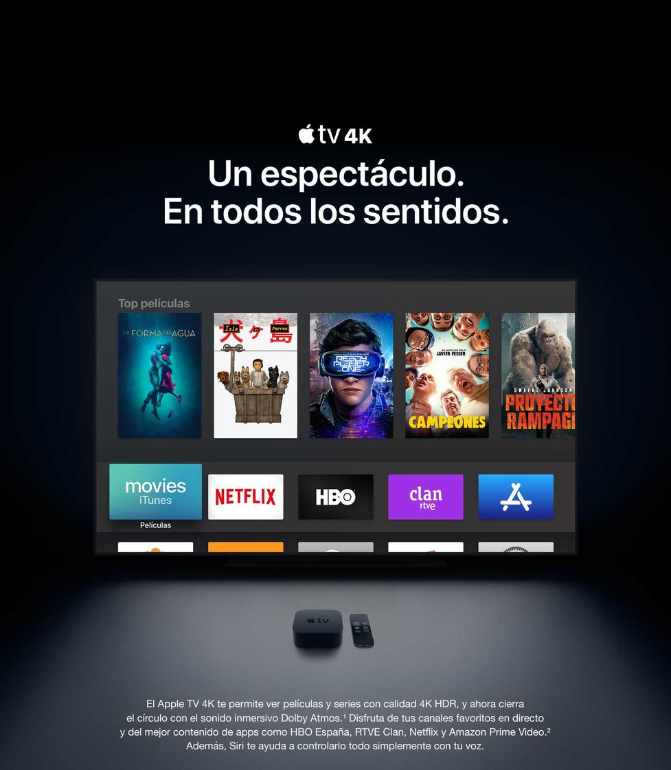 Electrónica Apple TV 4K - Ordenador de Sobremesa