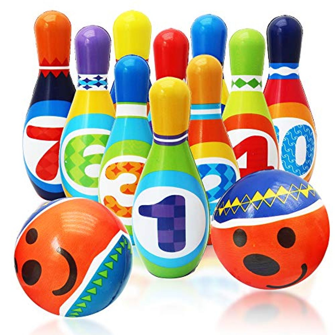 Productos Twiddlers Juego de Bolos Suave para Niños - Bowling Set Incluye 10