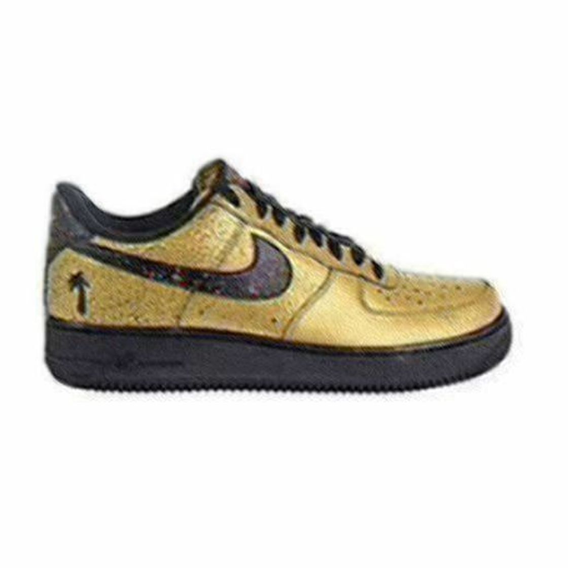 Moda Nike Air Force 1 Tenis Bajas para Hombre, Dorado