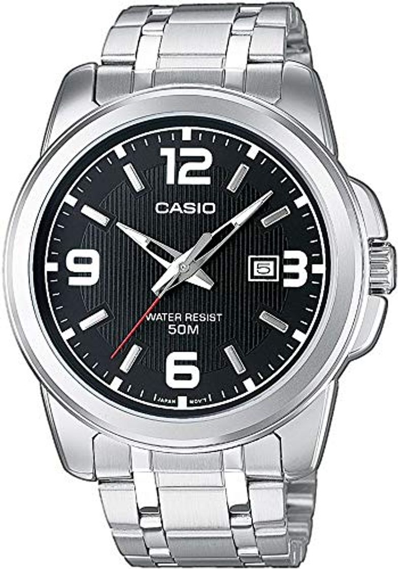 Social Casio Reloj Analógico de Cuarzo con Correa en Acero Inoxidable MTP-1314PD-1AVEF