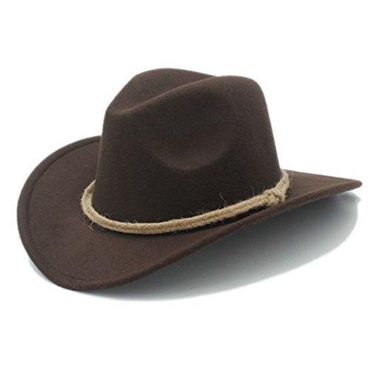 FeiNianJSh Sombrero para Mujeres/Hombres Retro Chapeu Western Cowboy Hat para Cowgirl Gentleman