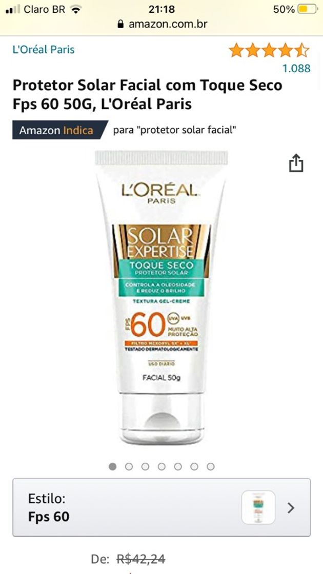 Fashion Protetor solar com base 60