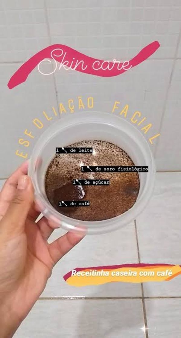 Fashion Não se pode esfoliar o rosto com café 