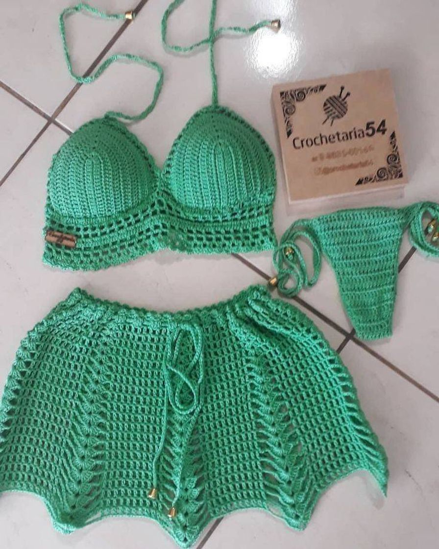Conjunto de crochê