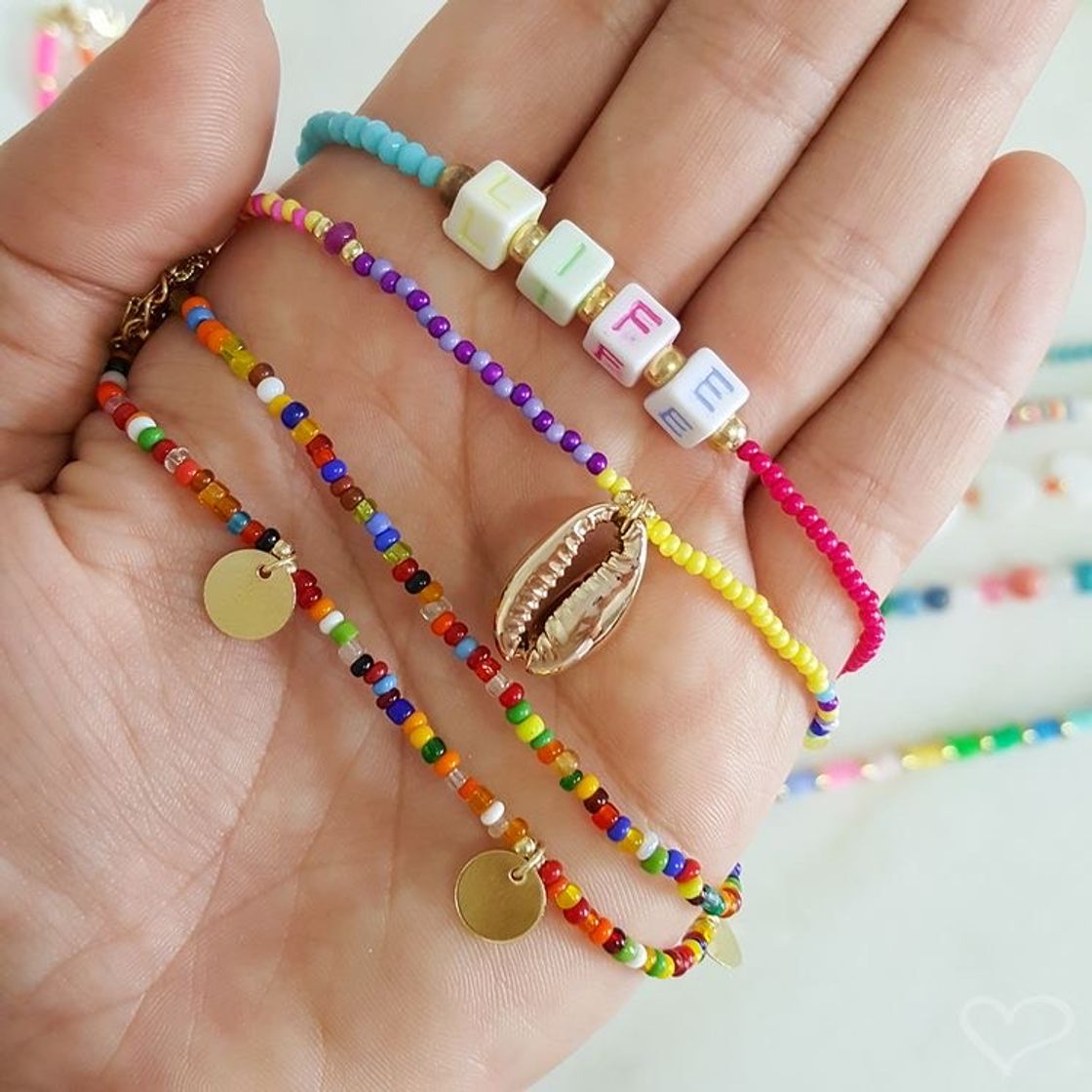 Moda Pulseiras com miçangas