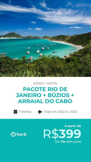 Pacote Rio de Janeiro + Arraial do Cabo + Búzios 