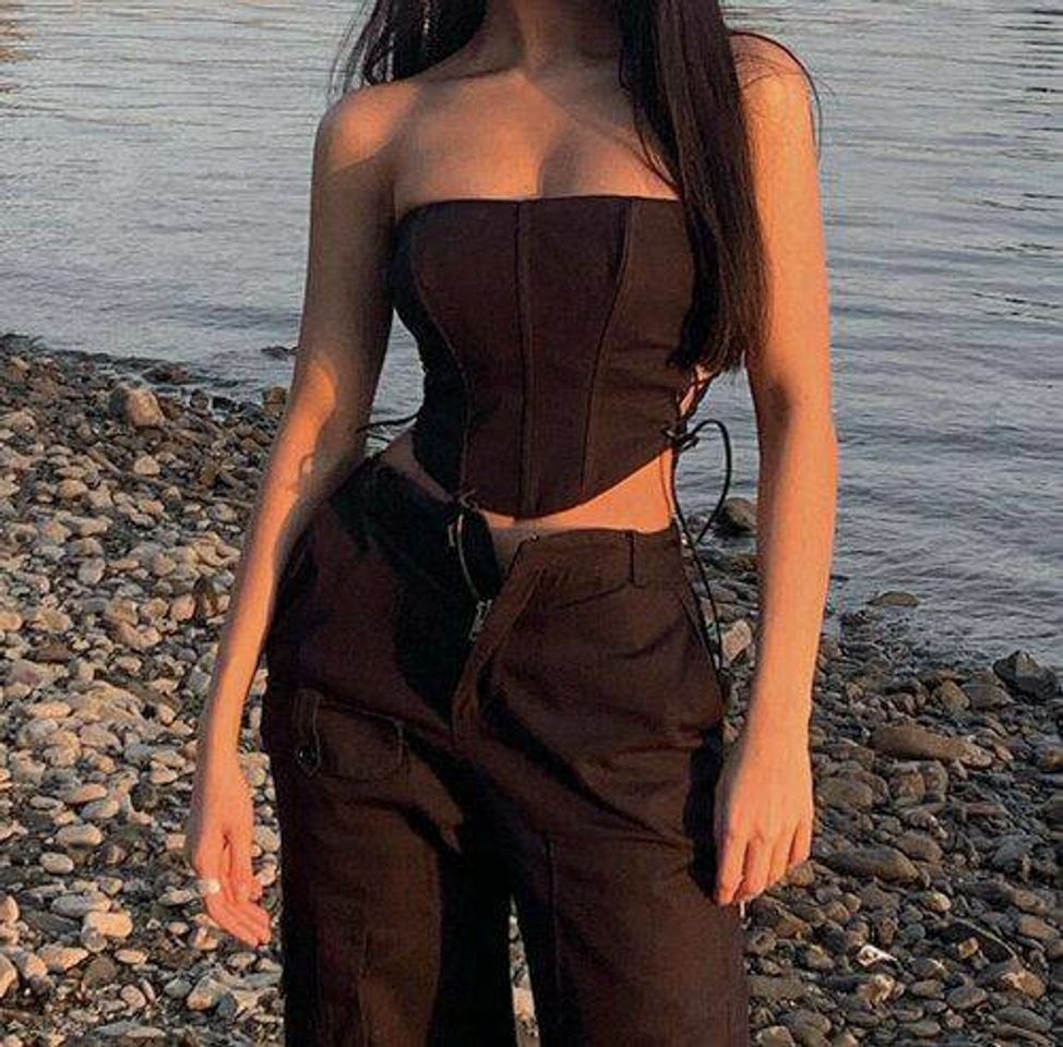 Social Corset marrom