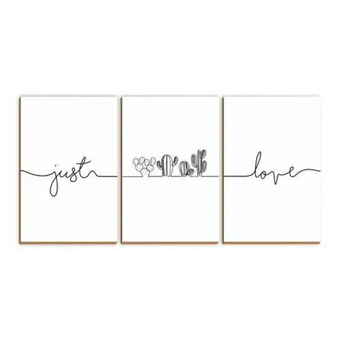 Moda Quadro "just 🌵 love" 