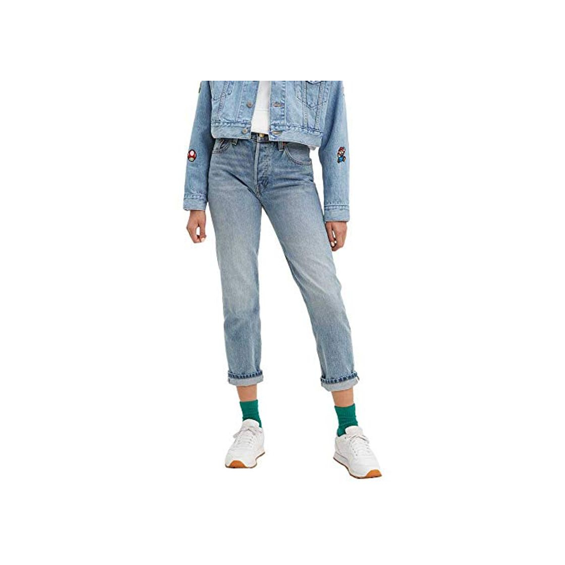 Moda Levi's® Nintendo 501 Crop W Vaquero Game Over