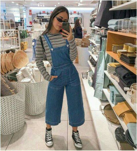 Denim overalls