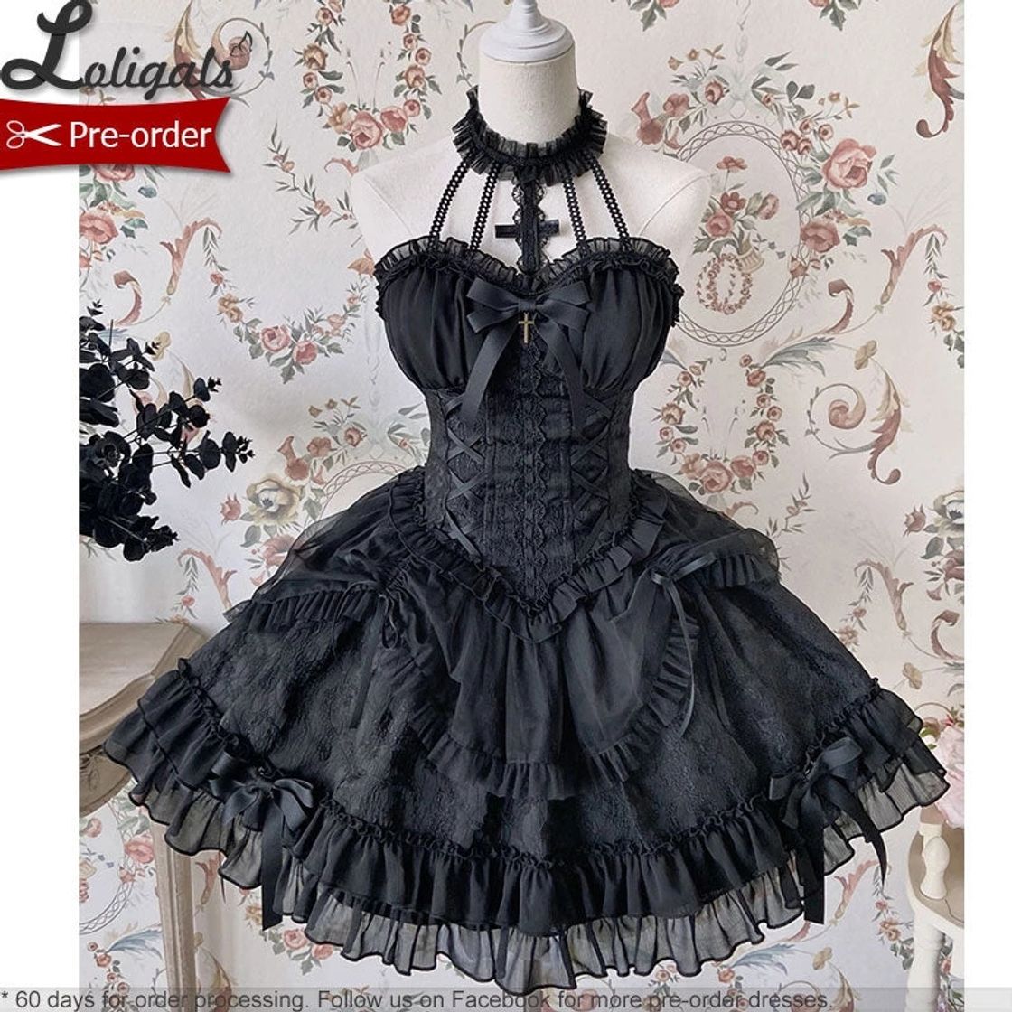 Moda Vestido Lolita gotigo 